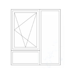 100(nem) Series casement window tilt & swing with fly screen(thermal break)